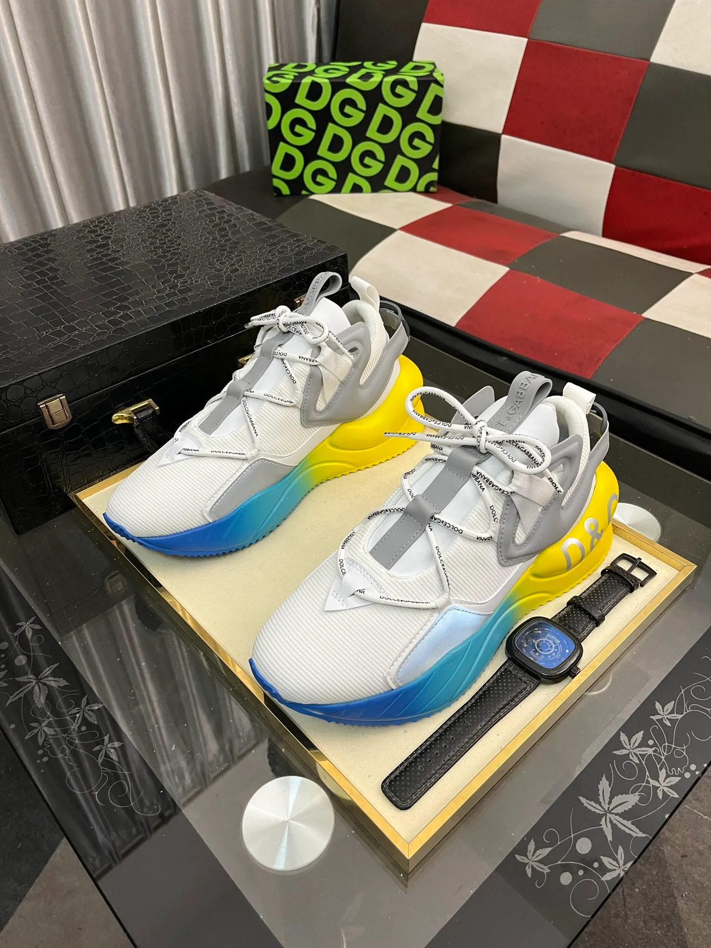 Men's men's shoes 💰540⌚️⌚️【DG～】couple casual shoes 2025z cabinet sales simultaneously 🔶Size: 35-46#️⃣ 🔷2 colors🔜The upper is made of multi-material splicing➕Mesh lining, comfortable and breathable, sole: original comfortable and wear-resistant outsole, ⚠️real thing📱photographed🎬real thing is better📢📢📢